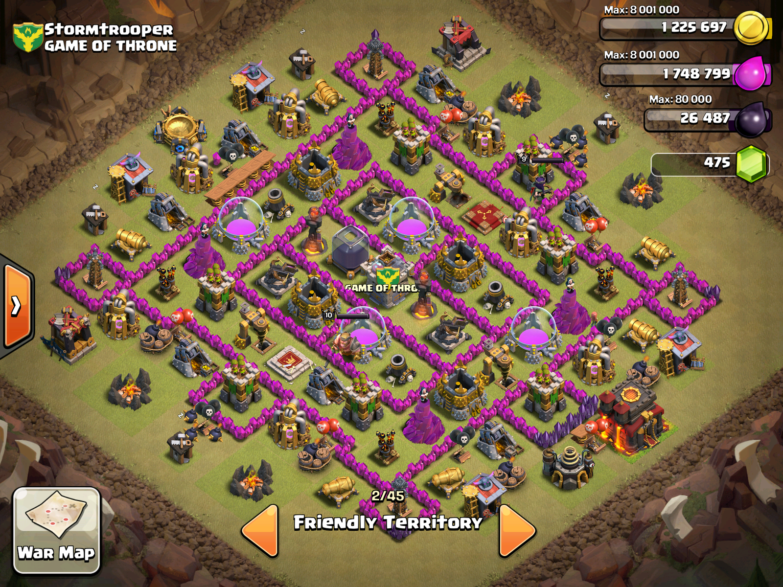 Top 3 strongest th9 war base designs   mgyans